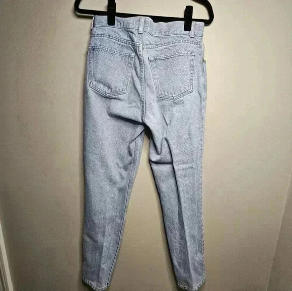 Esprit Vintage Jeans High Waisted Tapered Mom Light Wash Denim 90s Slim Cut Sz 7 - Picture 2 of 7
